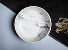 Load image into Gallery viewer, Porcelain Marble Effect Round Multi Purpose Bowl
