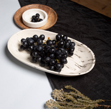 Load image into Gallery viewer, Marble Effect Multi Purpose Porcelain Serving Plate
