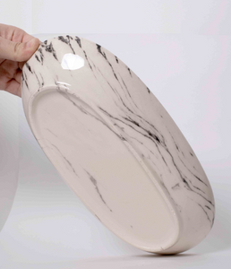 Marble Effect Multi Purpose Porcelain Serving Plate